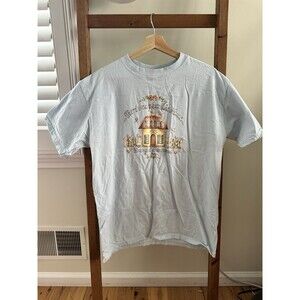 VINTAGE Basic Edition Women's L Grandma  T-Shirt Blue Short Sleeved RARE LABEL